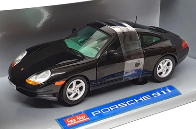 Sun Star 1/18 Scale Diecast 1202 - Porsche 911 Carrera - Black - Image 1 of 4