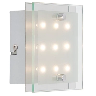 Brilliant LED Wandleuchte San Franciso Chrom 9 x 0,8W 35lm warmweiß 3000K Licht - Bild 1 von 3