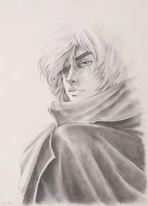 Paola Fiorentino Original Opera Pencils 50x70 Captain Harlock Lucca 2018 - Picture 1 of 12