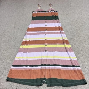Vestido Loft Multicolor Rayas Sin Mangas Para Mujer Talla XSP - Imagen 1 de 12
