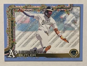 2025 Topps Holiday - Lawrence Butler #H80 Holiday Light Blue & White Glitter - Picture 1 of 2