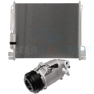 AC Condenser and AC Air Compressor Cooling Kit for 2005-2012 Nissan Pathfinder - Picture 1 of 16