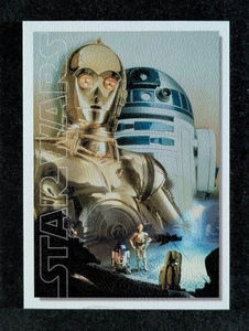 2022 Topps Star Wars Masterwork C-3PO & R2-D2 17/25 Canvas Short Print #OT-12 - Picture 1 of 3