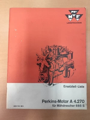Massey Ferguson Perkins Motor A 4.270 für Mähdrescher 685S Ersatzteilliste  K70 - Bild 1 von 4