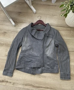 Cop vintage. Chaqueta vaquera Copine Asimétrica Avant Garde rara para mujer talla 40 - Imagen 1 de 10