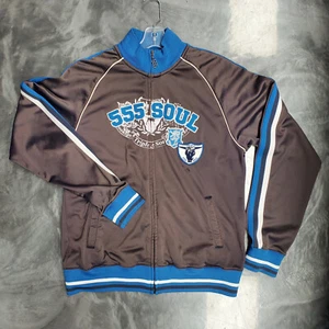 Chaqueta deportiva Triple Five Soul 555 de colección | Gris y azul bordada difícil de encontrar rara - Imagen 1 de 11