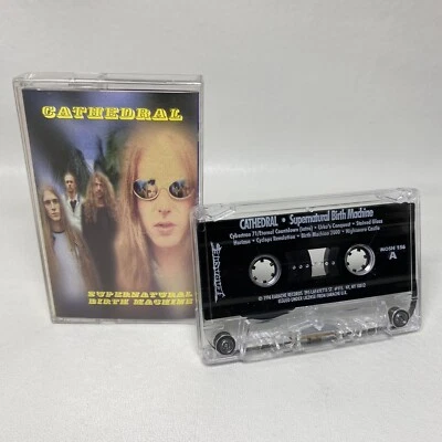 Vtg 1996 CATHEDRAL Supernatural Birth Machine Cassette Tape Earache MOSH 156 OOP - Image 1 of 4