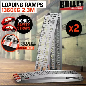 BULLET 1360KG Aluminium Folding Ramps ATV Motobike Motorcycle Quad Bike Trailer - Picture 1 of 10