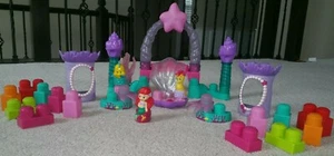 Mega Bloks Blocks Disney Little Mermaid Flounder Ariel light-up Pearl oyster - Picture 1 of 3