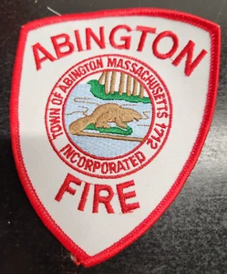 Vintage Abington Massachusetts Fire Department Shoulder Patch - Picture 1 of 3