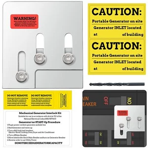 Generator Interlock Kit for Square D QO & Homeline 150 or 200 Amp Main Breake... - Picture 1 of 6