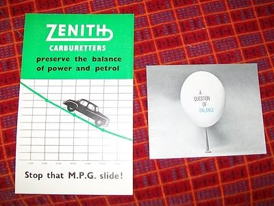 ZENITH CARBURETTERS LEAFLETS (2) - Image 1 of 2