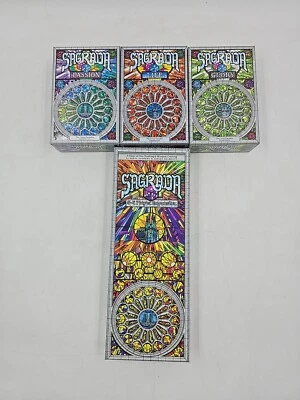 Lote de 4 Cajas Vacías Expansión Sagrada Juego Floodgate Booster Vida Gloria Pasión Foto 1 de 4