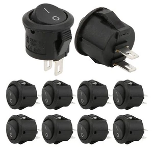 20PCS Rocker Switch 2 Pin 2 Position Round On Off Rocker Switch Toggle Switch... - Picture 1 of 9