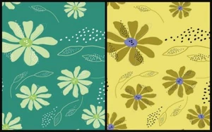 Tejidos de jersey ♥ jersey elástico ♥ Hey verano ♥ flores ♥ elección de color - Imagen 1 de 3