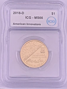 2018D American Innovations 1st Patent - ICG MS 66 - Picture 1 of 4