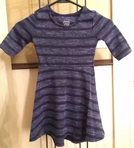 Faded Glory Dark Blue Striped Dress Little Girls - Picture 1 of 4