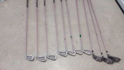 Spalding Executive EZ- 3-PW 7 Pc Iron Set, Driver and 3,5 Woods Pink Purple RH - Image 1 of 4