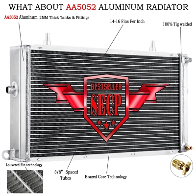 3-Row Aluminum Radiator For 1998-2003 Jaguar XJR XKR Vanden Plas 4.0L US - Image 1 of 4