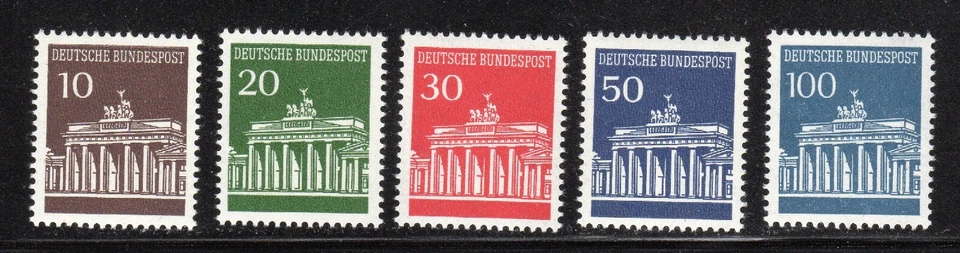 Germany 1966-68 SC# 952-956 - Five Different Stamps - M-NH Lot # 34 - Image 1 of 1