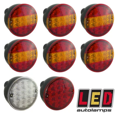 LED AUTOLAMPS HBL140 12v 24v LED Hamburger STOP TAIL INDICATOR FOG REVERSE Light