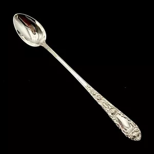 Kirk Rose Sterling Silver 7-5/8" Iced Tea Spoon - Picture 1 of 8