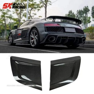 Dry Carbon Fiber Door Fenders Side Blade Panel Trims Fits 2020-2023 Audi R8 V10 - Picture 1 of 19