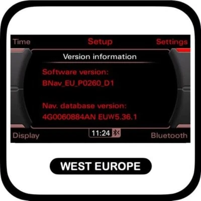 MMI 3G Basic 2023/2024 Navigation Sat Nav WEST EU Map Update - Bild 1 von 2
