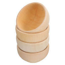 Unfinished Wooden Miniature Serving Bowls for DIY Crafts and Painting-JH