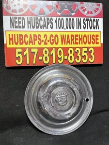 1940's Cadillac Hubcap 1 Rare 15” Beautiful Stainless Ratrod Oem Nice Patina Art - Bild 1 von 6
