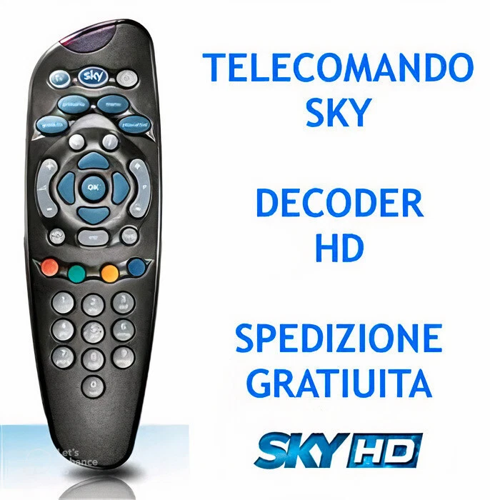 Telecomando Decoder SKY HD - ORIGINALE RICONDIZIONATO PARI AL NUOVO - Immagine 1 di 1