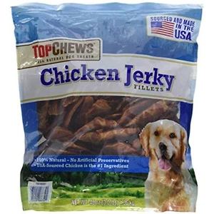 Top Chews Chicken Jerky for Dogs Net Wt (48 Oz), - Picture 1 of 3