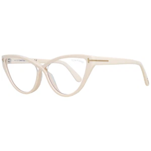 Montatura occhiali da vista Tom Ford blocco luce blu donna crema occhio di gatto FT5729-B 025 56mm - Foto 1 di 5