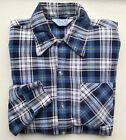 Vtg 70S Prest Rite Print Flannel Shirt Small 100% Cotton Lightweight Usa Made