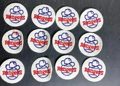 Texas Rangers Old Team Uniform Patch 12 Vintage MLB New old stock - Image 1 of 4