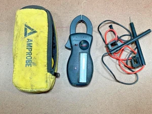 Vintage AMPROBE Clamp Meter Volt Meter MULTIMETER ELECTRICIAN Wish Case And Wire - Picture 1 of 6