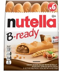Nutella B-ready, Hazelnut Spread with Cocoa, 6 Individually Wrapped - Picture 1 of 1