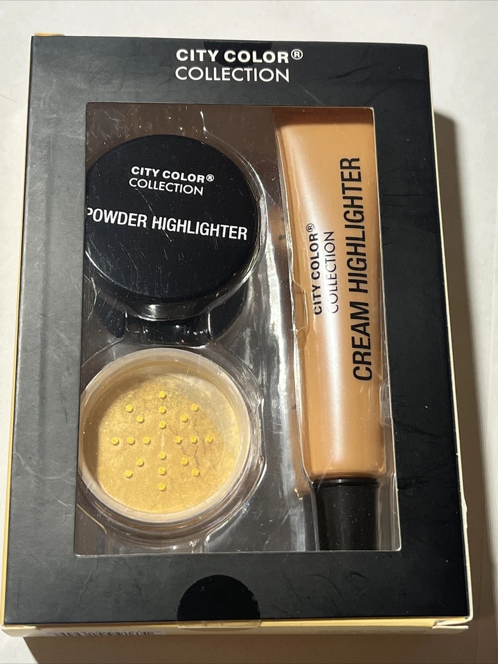 Шампанское зарево крем и порошок хайлайтер город цвет совершенно новый - Изображение 1 из 2