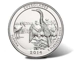 2014 S Everglades quarter ATB Series Silver Proof From US Mint set - Picture 1 of 1