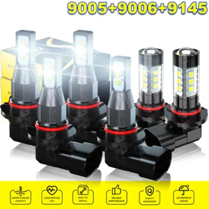 For Toyota Matrix 2003-2007 2008 6X Combo LED Headlight H/L Fog Light Bulbs Kit - Foto 1 di 20