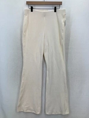 Old Navy Active Pull On Flared Leg Pants Women's Large Beige Corduroy Ribbed NWT - Image 1 of 4