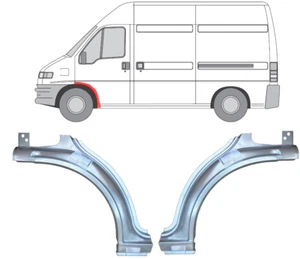 FIAT DUCATO 1994-2006 KOTFLÜGEL VORNE - SCHWELLER REPARATURBLECH SET / L+R - Bild 1 von 4