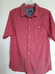 THE NORTH FACE CORAL BUTTON DOWN SHIRT MENS SIZE LARGE EUC