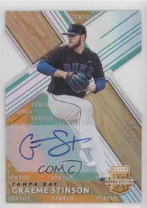 2019 Panini Elite Extra Edition Status Tie-Dye Die-Cut /10 Graeme Stinson Auto