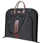  Foldable Garment Bags For Travel, 42'' Premium Suit Bags For Men Travel, Black