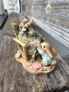 My Blushing Bunnies "The Holidays Join Us Together" 1998 Enesco Hillman #386871 - Picture 1 of 6