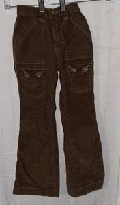 Vintage Y2K Tommy Hilfiger Girls Brown Corduroy Cargo Pants Size 5 - Picture 1 of 6