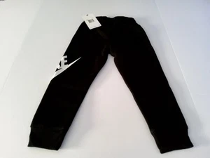 Nike Boys Youth Futura Jogger Pants 86D948 Black White Size 4 - Picture 1 of 6