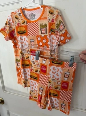 Conjunto Curto de Pijama Whataburger Bambu - Tamanho 5-6  - Imagem 1 de 4