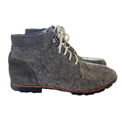 Woolrich Boots Womens 8.5 Chukka Gray Wool Lace Up Comfort Ankle Top WW3500-030 - Image 1 of 4